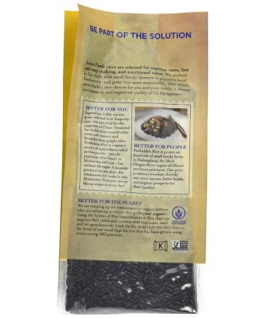 Lotus Foods Forbidden Rice 15 oz | Organic Black Rice for Healthy Meals - Buy Online on GoSupps.com