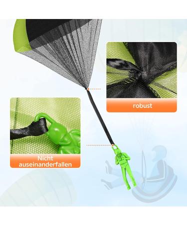 Ucradle Parachute Children's Toys 10 Pcs Parachutist Outdoor Fun Ideal Party Favors & Birthday Gifts - Buy Online on GoSupps.com