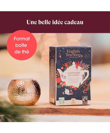 English Tea Shop - Small advent calendar for organic teas and infusions blue - 24 tea bags and infusions organic and fair trade - Buy Online on GoSupps.com