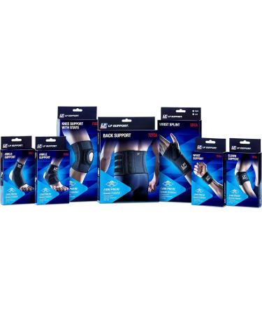LP SUPPORT 708CA Extreme Knee Support Sleeve - Breathable CoolPrene Compression Brace for Athletes (Black Size L) - International Shipping Available - Buy Online on GoSupps.com