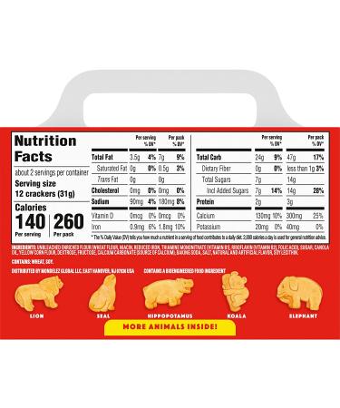 Barnum's Original Animal Crackers - 2.13 oz | Classic Snack for Kids | Circus Themed | Fun Animal Shapes - Buy Online on GoSupps.com