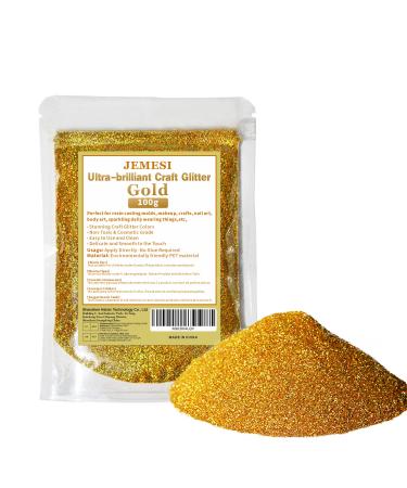 Glitter powder Jemesi red gold fine glitter 100g holographic glitter powder glitter powder for epoxy resin nail casting body art & decoration