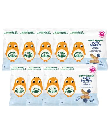 Little Bellies Baby Bellies Organic Blueberry Puffs 12 GR x 9 bags