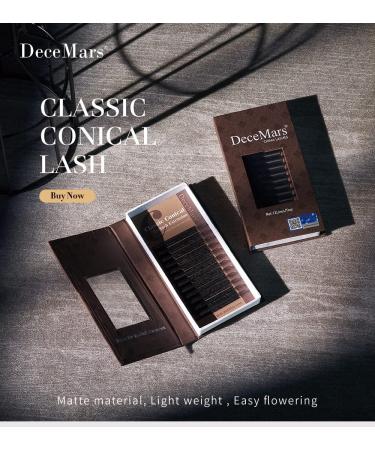 DeceMars Classic Conical Individual Eyelash Extension - C-0.07mm 8-12 MIX - Buy Online on GoSupps.com