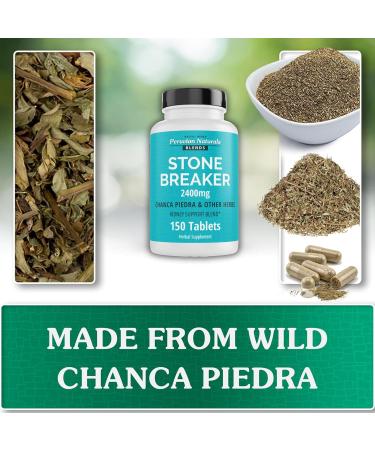 Peruvian Naturals Chanca Piedra Stone Breaker 300 Tablets 2400 mg Chancapiedra with Milk Thistle Dandelion Root Herbal Supplement for Men & Women - Buy Online on GoSupps.com
