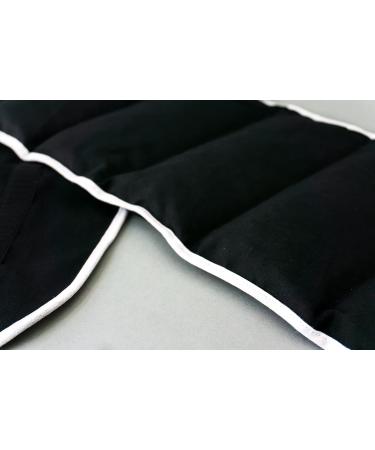 Organic Spelt Pillow Heat Cushion Belt - Velcro Fastening 135cm 7-Chamber Back Support Cushion - Black - Buy Online on GoSupps.com