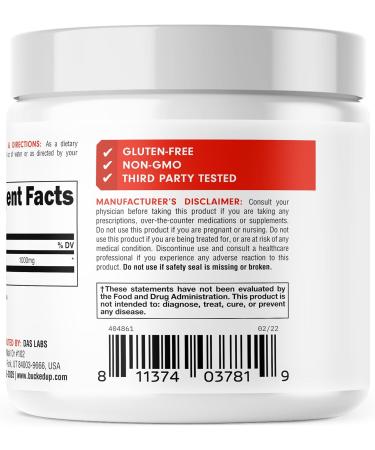 Bucked Up Acetyl L-Carnitine 1000mg Powder Essentials (150 Servings 150g per Container) - Buy Online on GoSupps.com