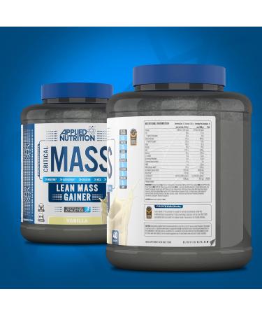 Applied Nutrition Critical Mass Professional 2.4kg Vanilla - High Calorie Weight Gainer for Lean Mass - 16 Servings - Buy Online on GoSupps.com