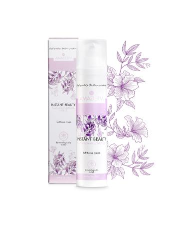 AMADERM Instant Beauty 50ml Women's Face and Eye Cream with Hyaluronic Acid with INSTAGRAM FILTER EFFECT | Soft-Focus Effect Inspired by Korean Cosmetics