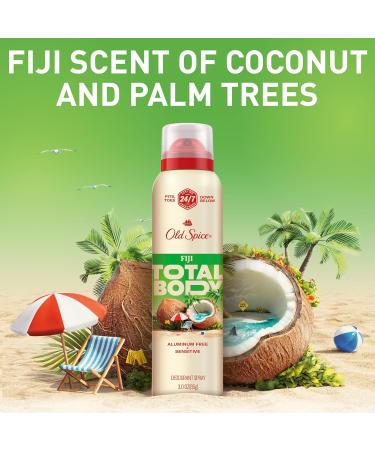 Old Spice Whole Body Deodorant for Men Total Body Deodorant Fiji Scent Aluminum Free Deodorant Spray for 24/7 Freshness // Dermatologist Tested Whole Body Deodorant 3.5 oz - Buy Online on GoSupps.com