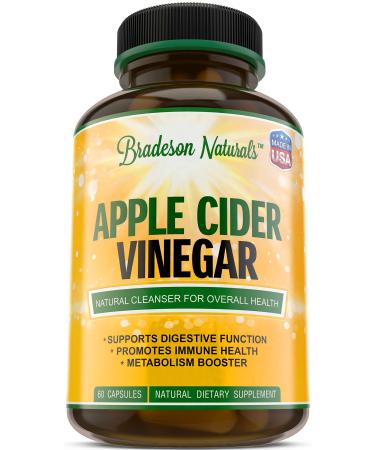 Apple Cider Vinegar Veggie Capsules - Natural Weight Loss Detox Digestion & Circulation Support  Powerful 1300mg Cleanser Premium - Non-GMO Supplement  Made in USA