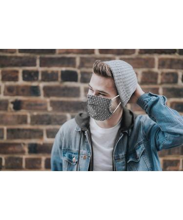 BAF Community Masks for Teens | Unisex Washable Cotton Face Masks - Black 14cm Wide Stylish & Comfortable - Buy Online on GoSupps.com