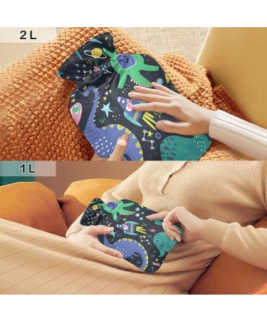 Dinosaur Hot Water Bottle with Cover - 1L BPA Free - Pain Relief & Hot/Cold Therapy - Buy Online on GoSupps.com