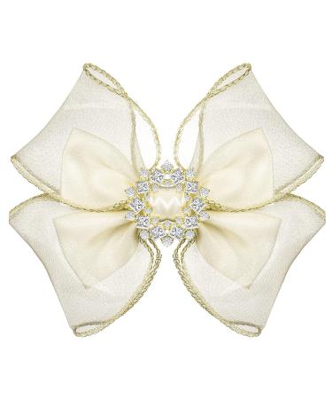 Celia's 5.5 Inch Big Hair Bow Clip in Black - Hair Barrette Accessory - Buy Online on GoSupps.com