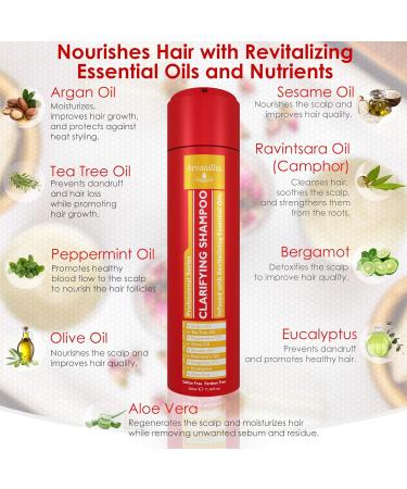 Arvazallia Hydrating Argan Oil Hair Mask and Clarifying Shampoo Bundle - Professional Deep Cleansing and Conditioning Treatments - Buy Online on GoSupps.com