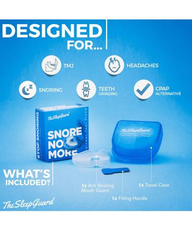 TheSleepGuard Stop Snoring Mouth Guard x1 | Anti Snoring Device & Sleep Aid for Men and Women - Buy Online on GoSupps.com