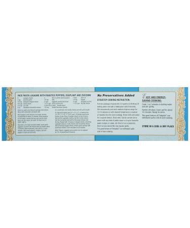 Tinkyada Brown Rice Pasta with Rice Bran Lasagne 280g - Gluten-Free, Organic - Buy Online on GoSupps.com