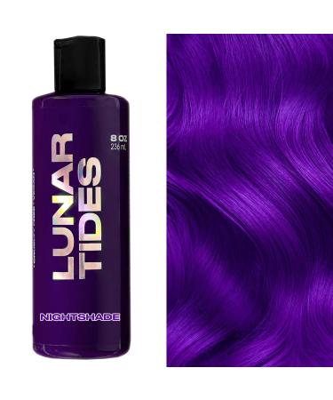 Lunar Tides Semi-Permanent Hair Color (43 colors) (Nightshade  8 fl. oz.) 8 Fl Oz (Pack of 1) Nightshade
