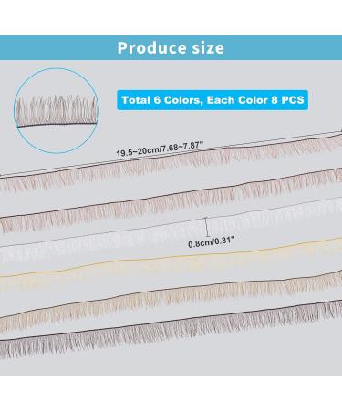 SUPERFINDINGS 48 Strands DIY Crafts Eyelashes - 6 Color Natural Fake Eyelashes Strips for Eye Makeup & Handicrafts - Buy Online on GoSupps.com