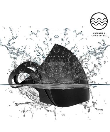 Breathable Black Fabric Facial Masks - Reusable & Washable 8-Pack for Daily Use - Buy Online on GoSupps.com
