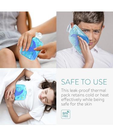 Navaris Girls Hot and Cold Packs (Set of 2) - Kids Reusable Heat and Ice Gel Pack Set - BPA-Free Compress to Cool or Warm - Mermaid Design - Buy Online on GoSupps.com