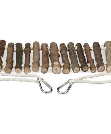 Relaxdays Bird Toy Ladder Set of 2 | Natural Wood Bird Cage Accessories for Budgies & Canaries - Buy Online on GoSupps.com