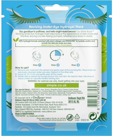 Simple Waterboost Reviving Under Eye Sheet Mask - Buy Online on GoSupps.com