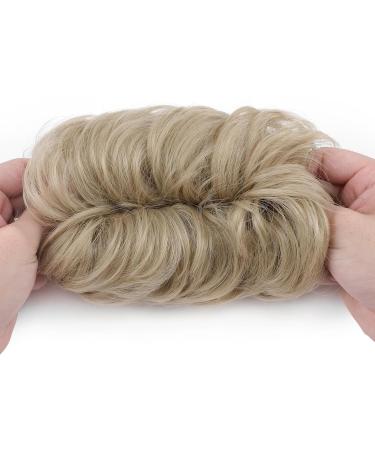 Synthetic Hair Bun Extension 45g - Ash Blonde Messy Hair Scrunchie for Women - Buy Online on GoSupps.com