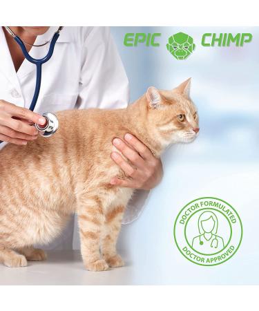 Epic Chimp Feline Hemp Oil 28,000mg with Vegan Omegas 3 & 6 | Vitamin E | Healthy Skin & Fur | 1oz - Buy Online on GoSupps.com