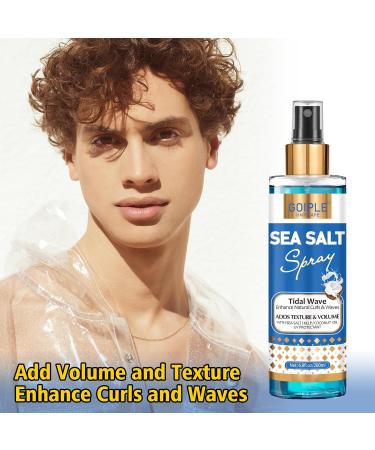 6.8 fl oz Sea Salt Spray for Hair Men & Women Natural Texture Spray for Hair Volume Adds Instant Thickness Light Hold Sea Salt Spray for Hair Hold Beach Hair Spray Easy Mist Spray for All Hair Types - Buy Online on GoSupps.com
