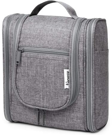 Narwey Travel Hanging Toiletry Wash Bag Makeup Organizer - Grey (Medium) | Women's Cosmetic Bag - Buy Online on GoSupps.com