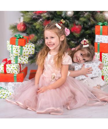 ALLY-MAGIC Christmas Hair Clip Cute Santa Hat Decor Hair Clip for Girls Red Christmas Hair Clips Barrettes Party Birthday Festival Support Baby Gifts Y6-SDMFJ(Snow&Fawn) - Buy Online on GoSupps.com