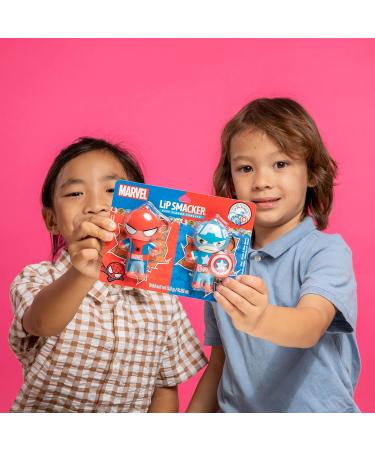 Lip Smacker Marvel Spiderman & Captain America Lip Balm Keychains + Hello Kitty Ice Cream Cone Lip Balm - Buy Online on GoSupps.com
