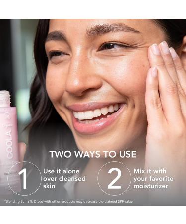 Coola Organic Sun Silk Drops with SPF 30 | 1 Fl Oz | Dermatologist Tested Sunscreen | Plant-Derived BlueScreen Technology - Buy Online on GoSupps.com