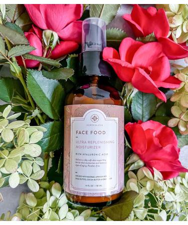 FACE FOOD All-Natural Skin Perfecting Moisturizer | Rejuvenates Reduces Fine Lines & Brightens Skin with Hyaluronic Acid - 4 fl oz - Buy Online on GoSupps.com