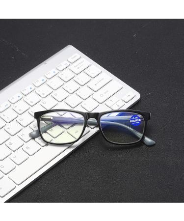 Cokobin Blue Light Filter Reading Glasses | HD Anti-Blue Light Computer Glasses for Men & Women | Feders Hinge | 1.5 Diopter | Stylish Black & Blue Options - Buy Online on GoSupps.com