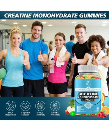 Creatine Gummies for Women & Men - Creatine Monohydrate Gummies Tasty Chewable Supplement Muscle Support & Energy Boost (2 Pack) 80 Count (Pack of 2) - Buy Online on GoSupps.com