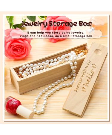Pregnancy Test Keepsake Box | Surprise Announcement Gifts for Grandparents, Dad, and Husband | Wooden Baby Memory Collection Box with Raffia Ribbon | Gender-Neutral Gift for Boys and Girls - Buy Online on GoSupps.com