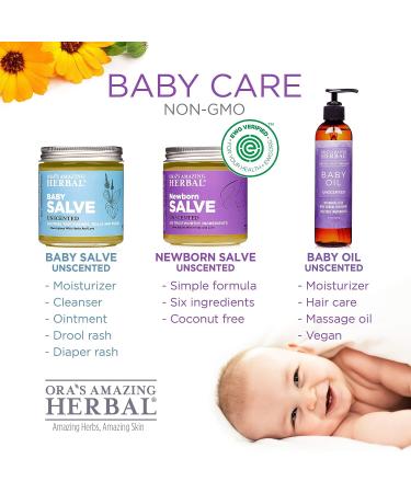 Organic Baby Salve & Diaper Balm with Calendula - Set of 1 & 4 oz | Natural Baby Care Ointment for Newborns - Ideal for Diaper Bag & Home - Buy Online on GoSupps.com