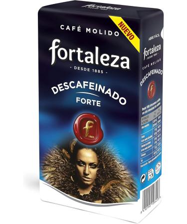 Fortaleza Caf FORTALEZA - Decaffeinated Ground Coffee Pack of 3 x 235 g Total: 700 g - Buy Online on GoSupps.com