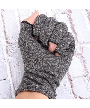 Mobestech Fingerless Pressure Gloves - 2 Pairs Safety & Physiotherapy Hand Brace Gloves for Men & Women | Protective Half-Finger Support - Buy Online on GoSupps.com