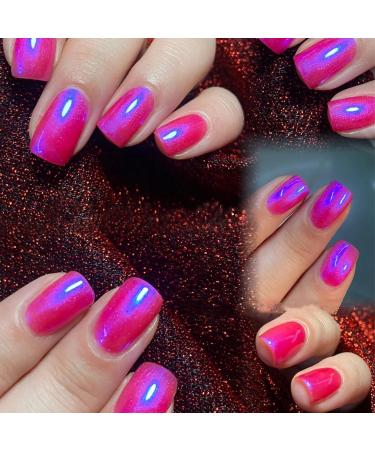 COSMOO Hot Pink Nail Polish - Deep Neon Pink Glow Quick Dry Nail Lacquer for Nail Art 0.41 fl oz | International Shipping - Buy Online on GoSupps.com