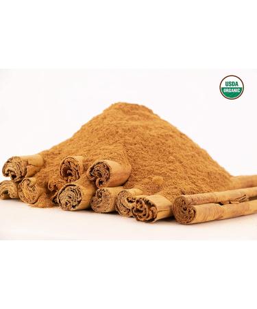1LB Certified Organic Ceylon Cinnamon Powder - Freshly Ground Premium Sri Lanka Cinnamon for Exquisite Flavor | Gluten Free, Non-GMO - Packed in USA - Buy Online on GoSupps.com