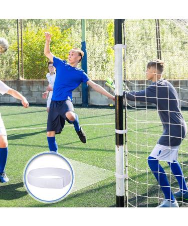 30 Pcs White Goal Net Straps for Soccer Training - 14 x 0.8 Inch - Boys Kids Soccer Attachment Straps - Simple Style - Buy Online on GoSupps.com