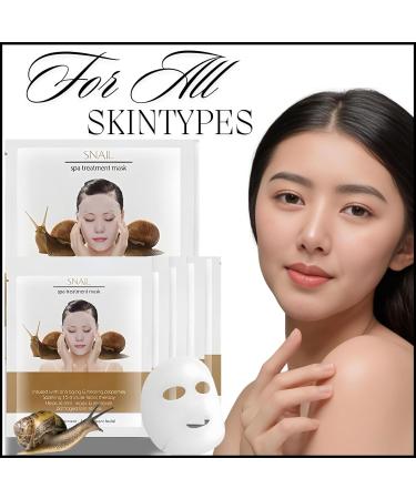 Snail Mucin Facial Sheet Mask - Korean Skincare | Hydrating Anti-Aging Detox Mask for Glowing Skin & After Sun Care - Buy Online on GoSupps.com