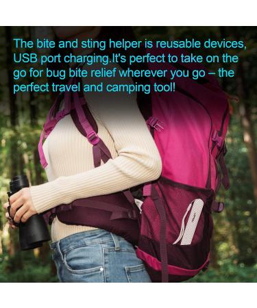 LAPADU Electronic Insect Sting Relief Tool - FDA-Cleared Fast Relief for Itch, Swelling, Pain - Safe for Kids & Adults - First-Aid After Bite Solution - Buy Online on GoSupps.com