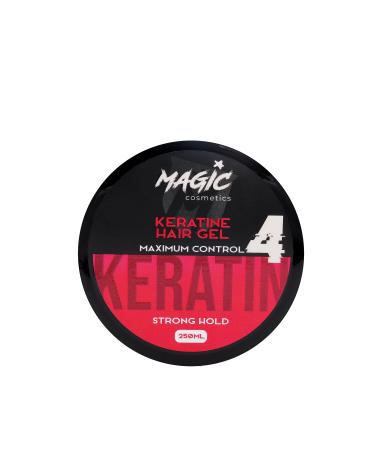 Magic Cosmeics Hair Styling Gel | Maximum Edge Control | Strong & All Day Hold | Keratine Hair Gel |For Men & Woman | Afro Hair Styling | 250ml Pack of 1