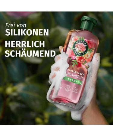 Herbal Essences Rose Scented Shampoo 350ml - Silky Shine Natural Ingredients Vegan & Silicone-Free - Buy Online on GoSupps.com