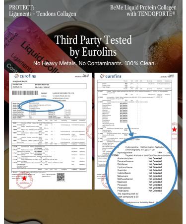 BeMe Tendon and Ligament Supplements - 5 000mg TENDOFORTE Collagen Peptides for Tendon Repair Supplement and Ligament Repair - 15 Liquid Grapefruit Sachets - Buy Online on GoSupps.com