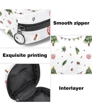 Guantierendiy Sanitary Napkin Storage Bag Portable Period Bag for Women Teen Girls Christmas Tree Menstrual Cup Pouch Nursing Pad Holder (Multicolor) Color 1 - Buy Online on GoSupps.com